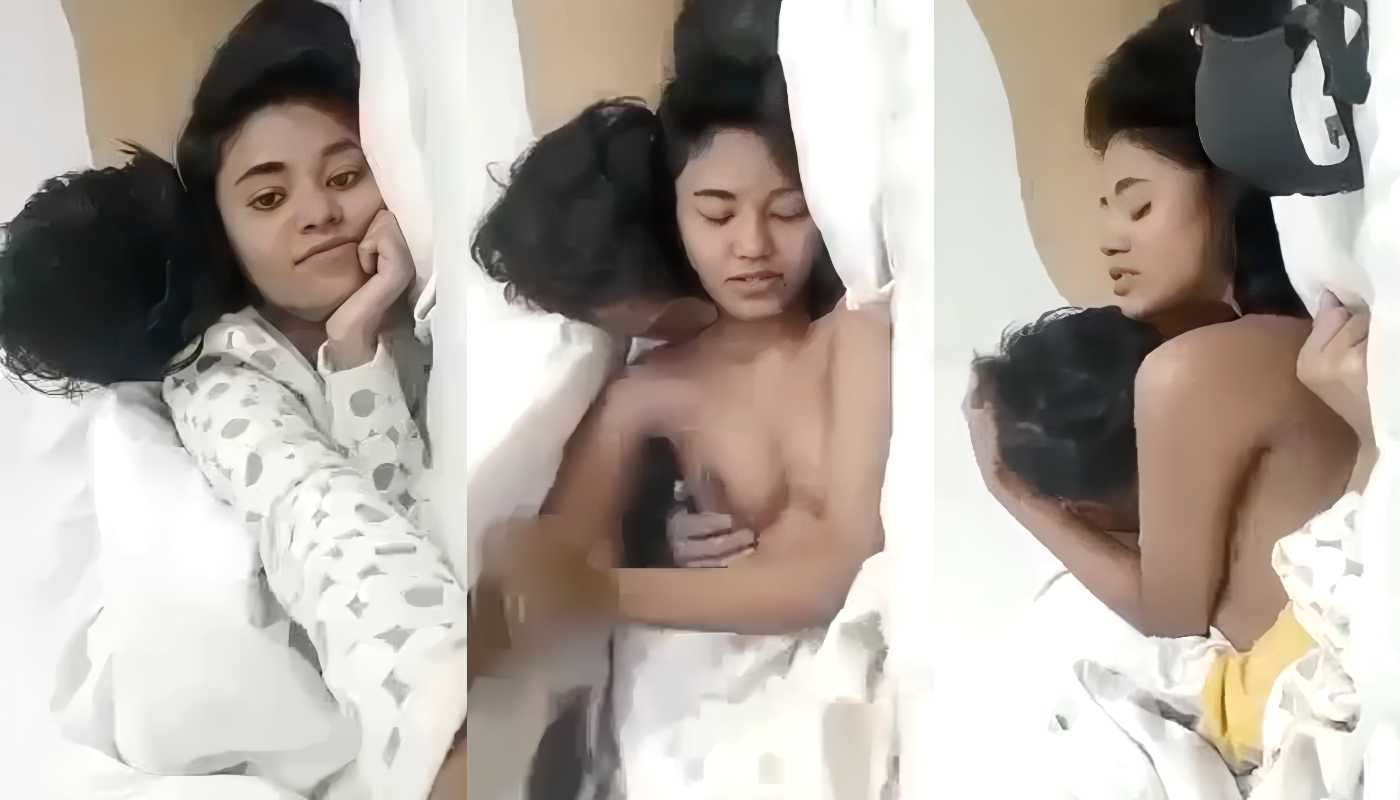 Cute Bengali girlfriend First Time in Oyo in Full White Dress Hot Romantic Sex With Her Tharki Lover