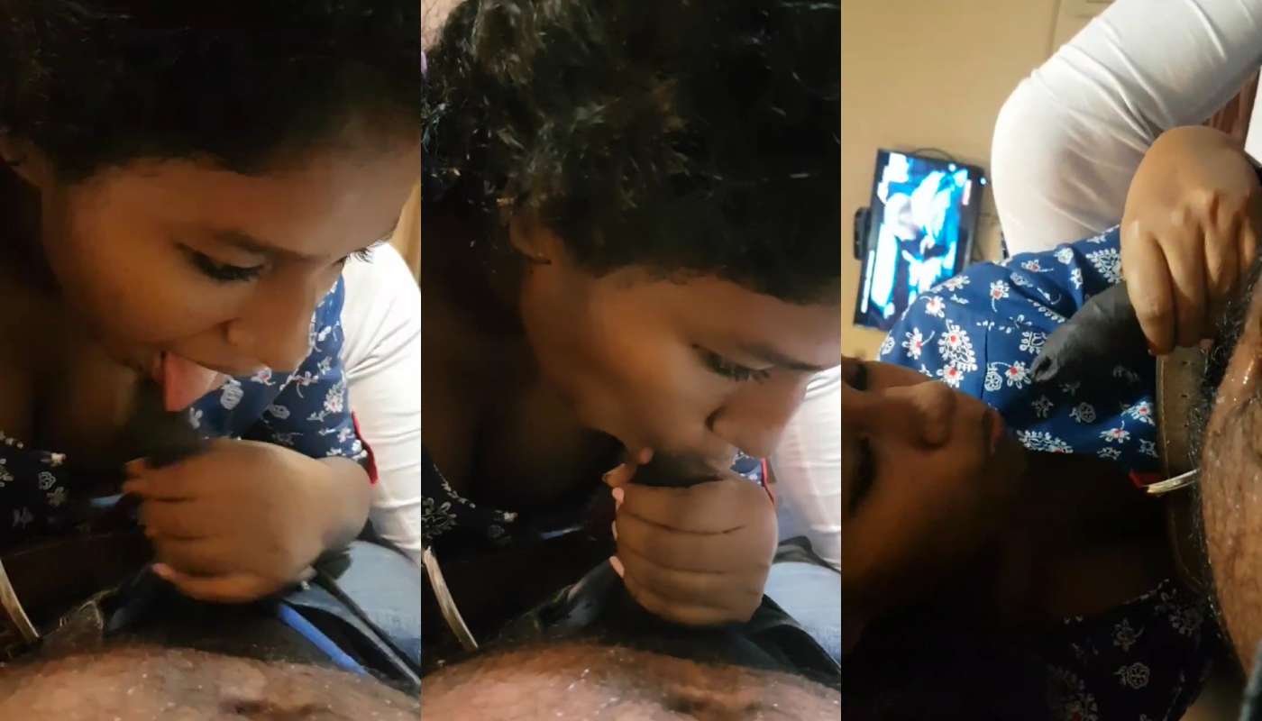 Blue Dress Tamil Cute Lover Hotel Room Dick Sucking Clip