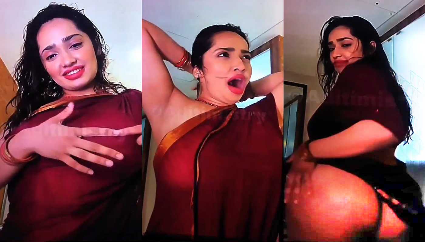 Sexy Model Aditi Mistry Hot Blouse Thong Combo Sexy Hot Nude Live in Saree Part 7