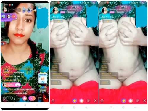 Yesmin from Bangladesh Showing Boobs Fingering on Chamet Live