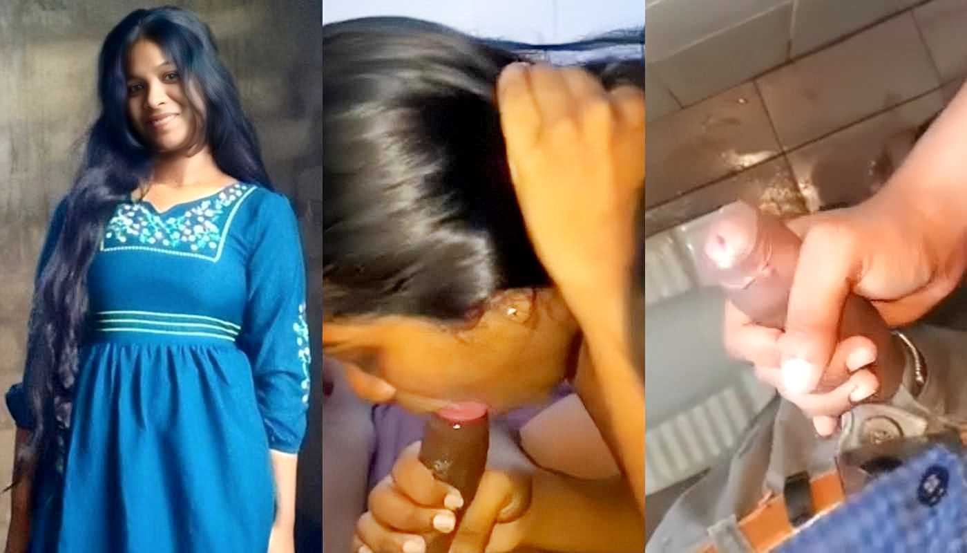 Tamil Cute Girlfriend Giving Blowjob & Bathroom Handjob Desi Sex