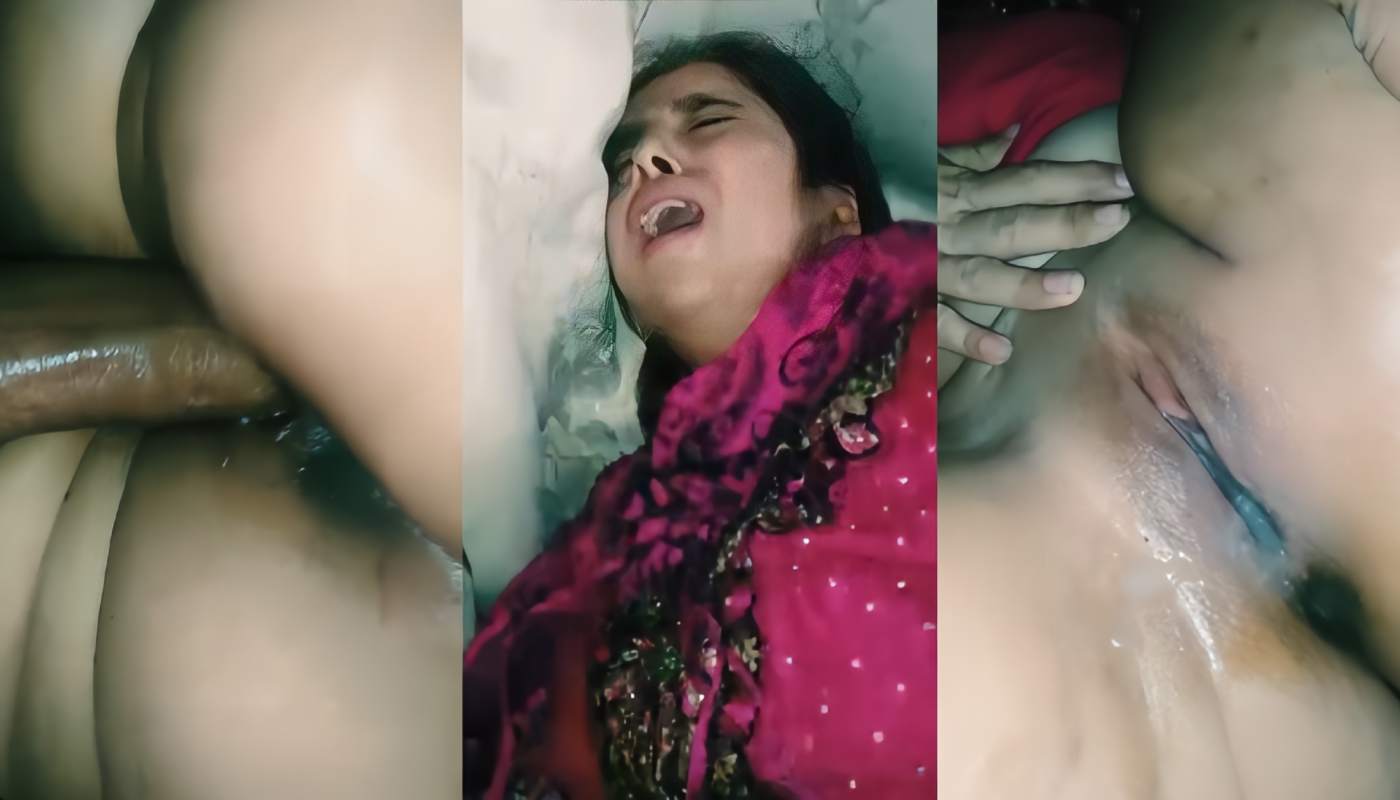 Village Cute Sexy Muslim Bhabhi in Pink Dress Saved Pussy Hard Fucked By Lover Masafun