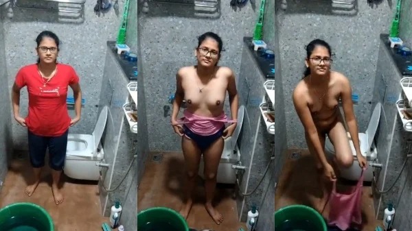 Red Top Chasmis Girl Making Her Nude in Bathroom For Lovemaal