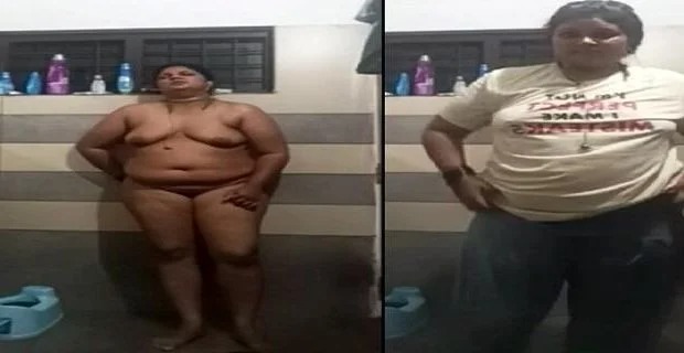 Tamil BBW aunty sex affair lover ke liye nude bath
