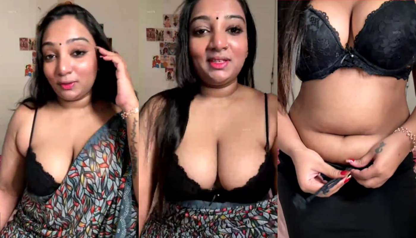 Suriya Praba Strip Saree and Show Nipples and Panties on Live