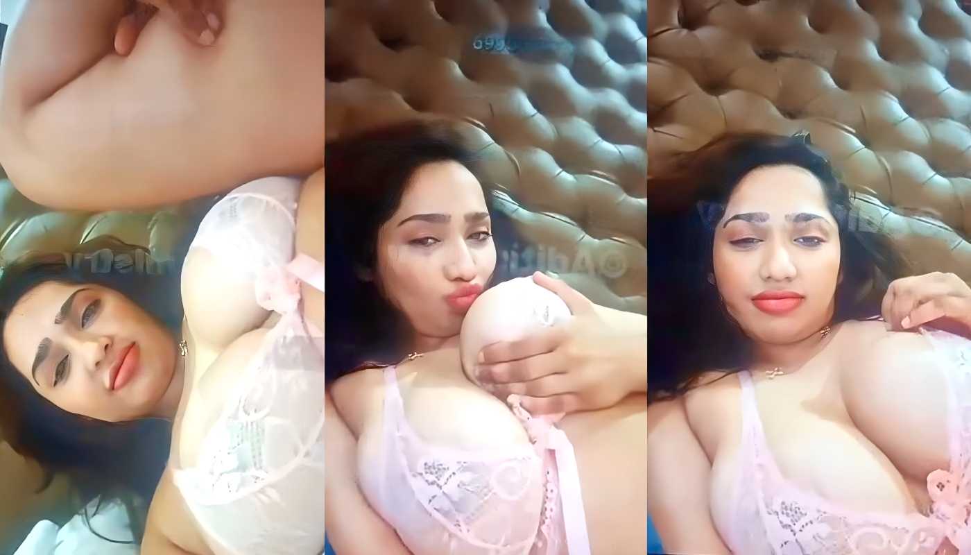 Hot BBW Model Aditi Mistry Pink Lingerie Hot Boob Ass Show Sexy App Live Part 7