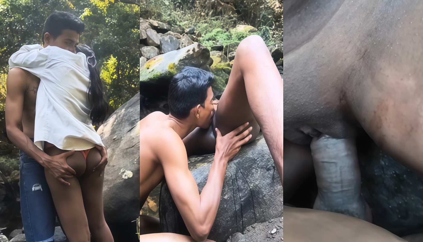 Horny Lover in White Top Jungle Pussy Licking & Saved Pussy Fucking