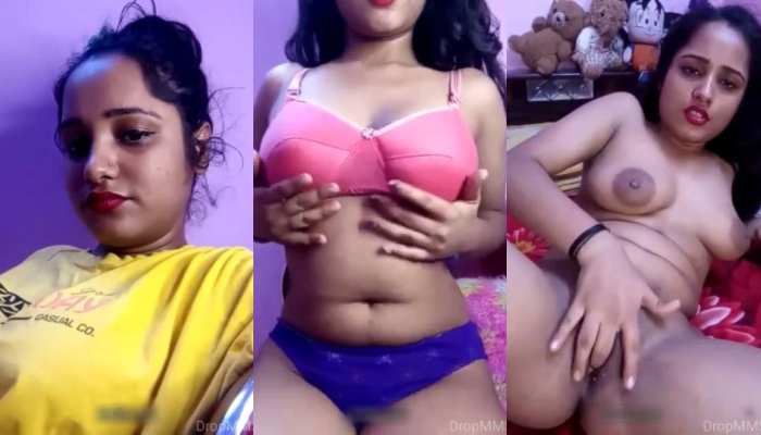 Sexy Village Girl Stripping & Fingering On Live