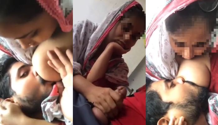 Desi Muslim Brother Sucking Sister's Milk and a cute handjob sex