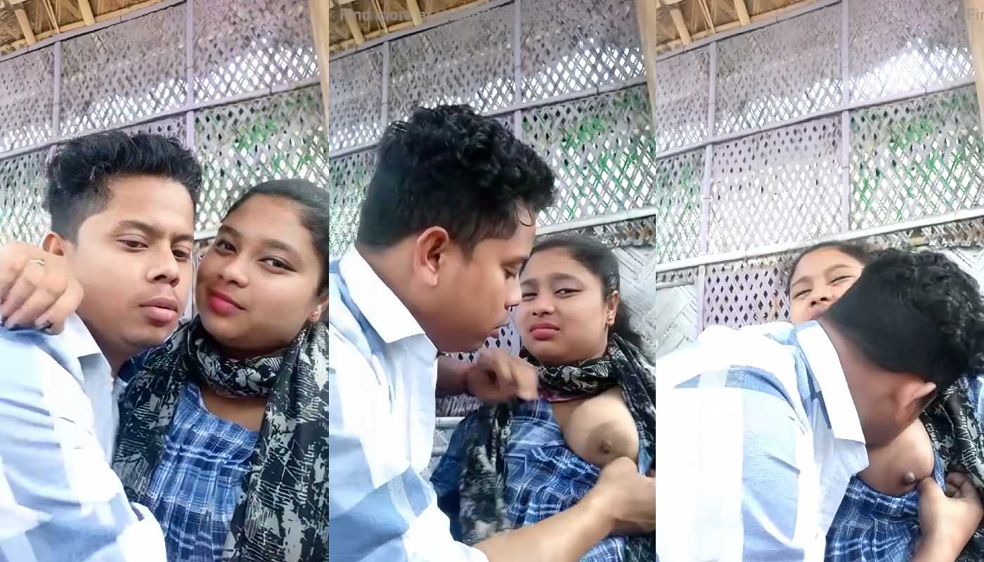 Desi Horny Lover Outdoor Tight Hug & Boob Sucking Desi Sex Newdesimms