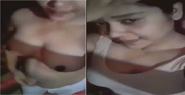Hot Bangla girl topless boobs show sex mms
