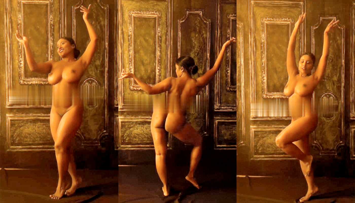 Slim Dusky Model Fully Nude Dancing Sexy Hot Clip