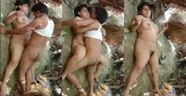 Sexy Chubby Village Girl Fucked By Her Lover in Jungle