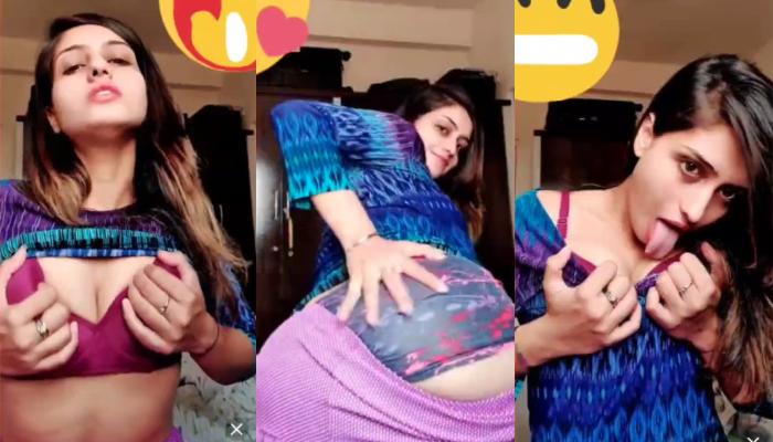 Chamet Babe Rukaiya Showing And Pressing Her Boobs Over Bra And Rubbing Her Pussy