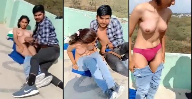 Bhai ne randi bahan ko sex karte pakda Bf sath terrace par