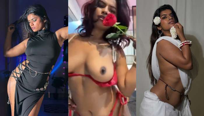 Nidhi Goel Moodybeasty in Sexy Red Bra panty Nude Valentine day Special OF Leaked