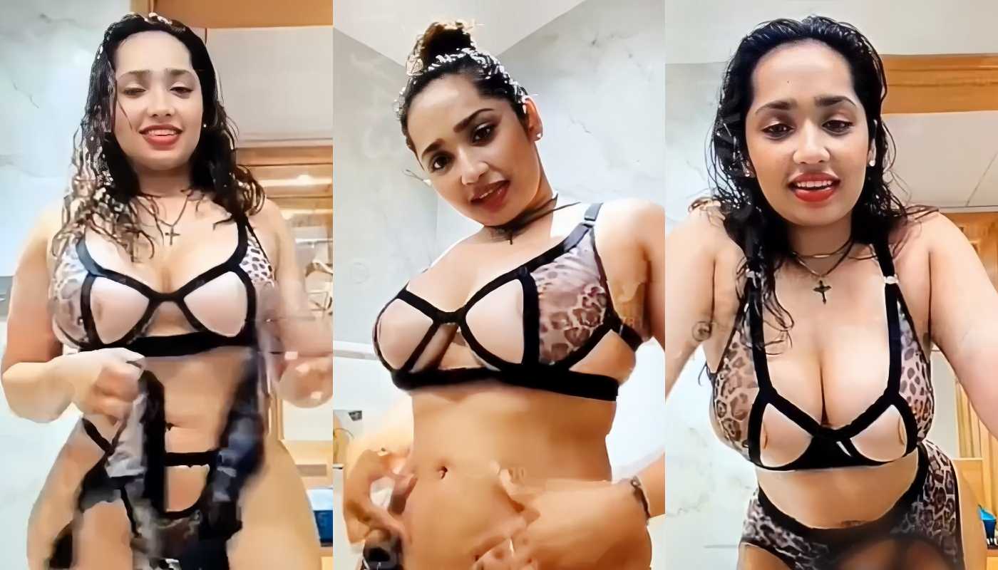 Aditi Mistry Exclusive Sexy Nude Live in Animal Print Hot BDSM Hot Dress Part 4