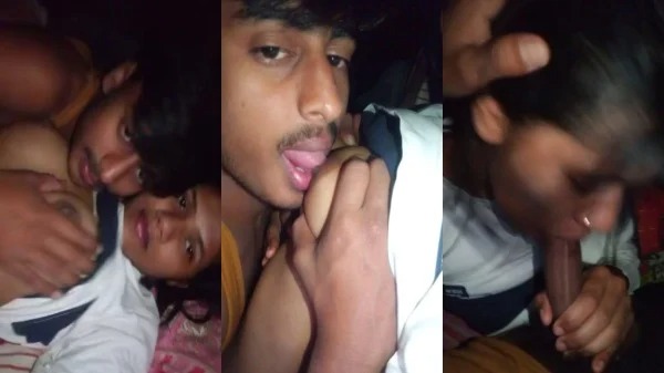 Desi Cute Girlfriend in White Top Fucked By Village lover Desihub