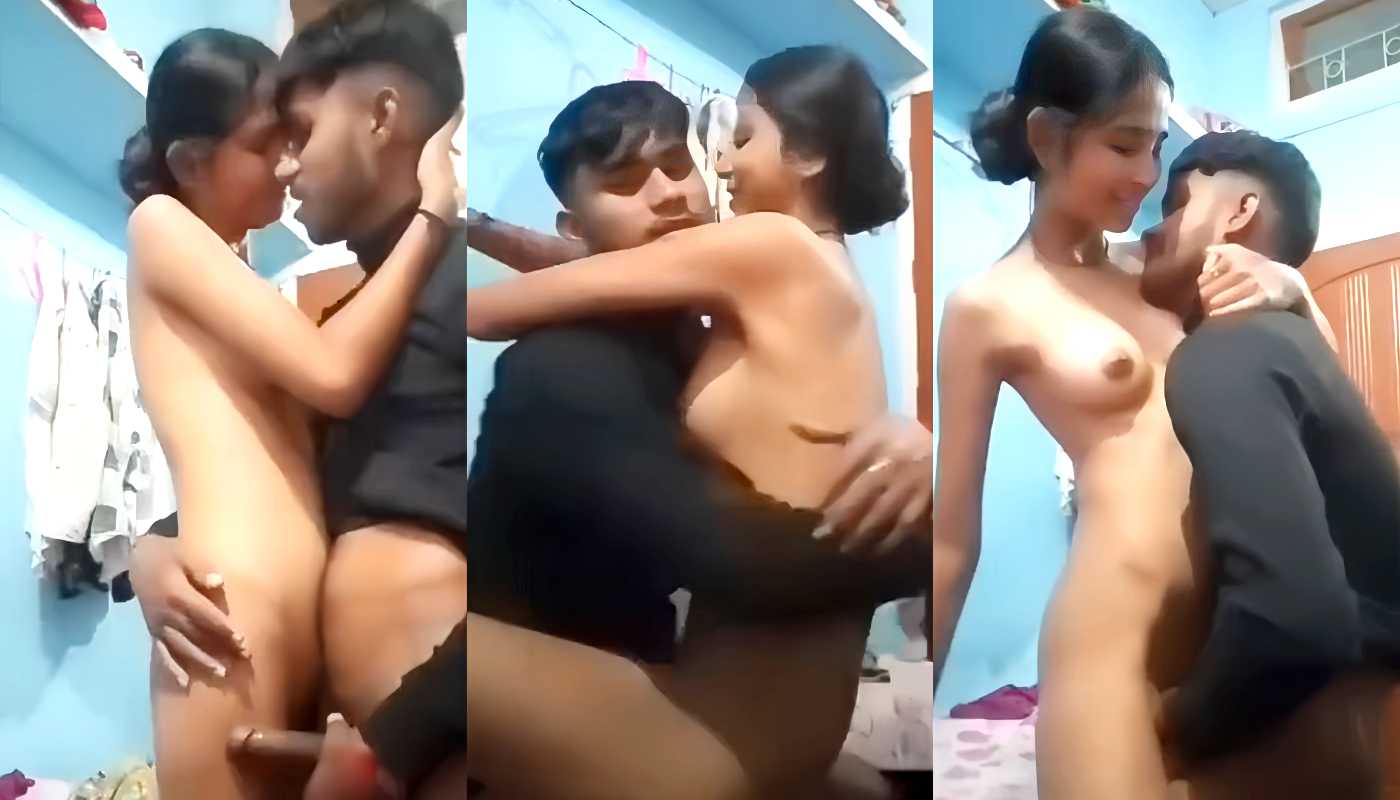Village Slim Lover Enjoying Standing Sex & Hard Core Pussy Fucked in Bed