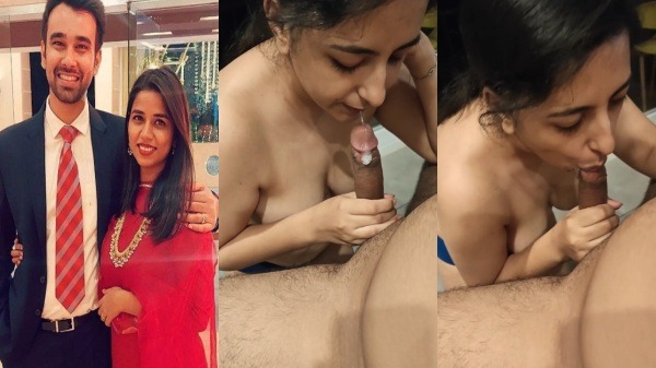 Sexy Wife Hotel Room Sucking Husband Cock - Desi Couple Blowjob Sex