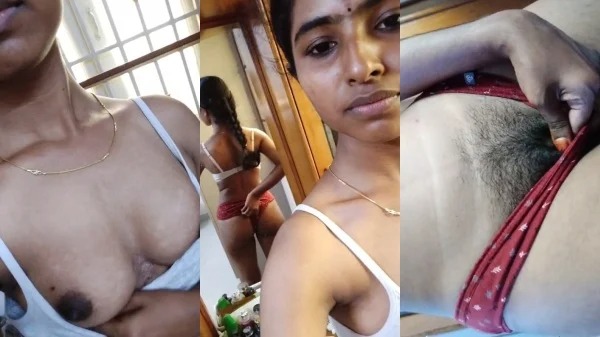 Desi Slim Sexy Girl Showing her Sexy boobs and Hairy Sexy Chut