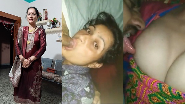 Cute Girlfriend Full Night Cock Sucking & Boob Sucking Desi Sex