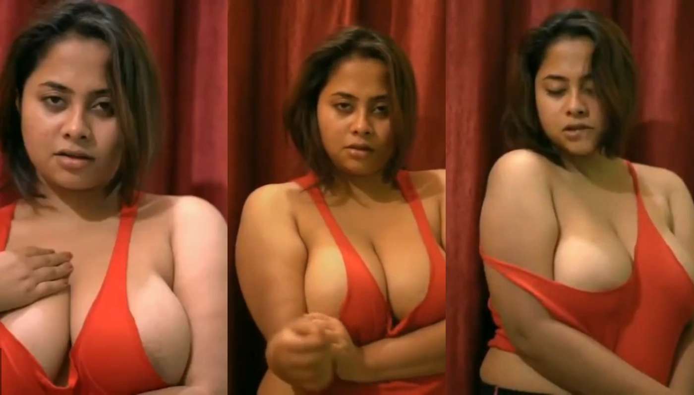 Desihub Sexy Red Top Model Hot Nude Photoshoot