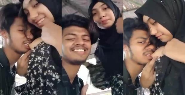 Desi muslim Girlfriend Give Her Sexy Boob to Lover to Suck