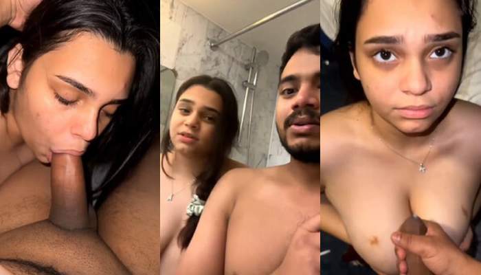 Extremely Sexy Horny Babe Giving Deepthroat Blowjob Wet Pussy Fingered By Boyfriend In OYO