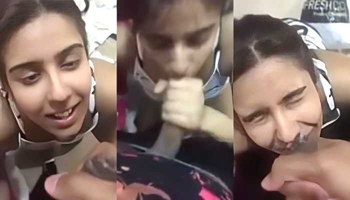 Cute Girlfriend in White Top Sucking Lover Cock Desi Sex MMSbro