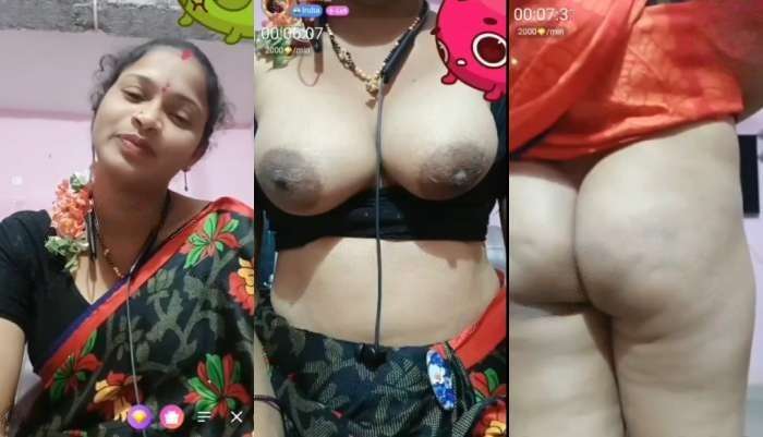 Moksa Telugu Chamet hot beauty aunty full hot nude show