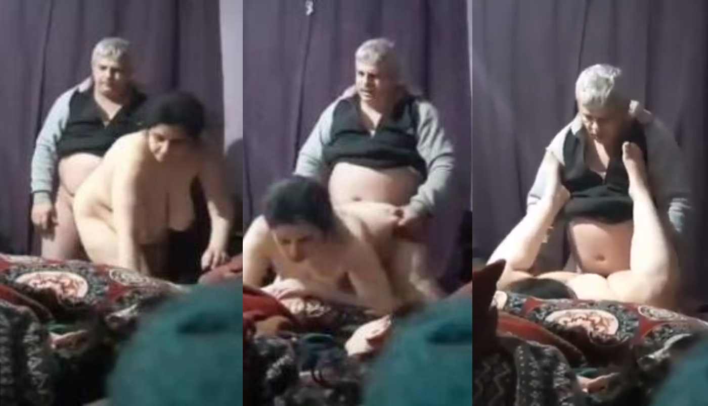 Horny Old Man Fucking His Chubby Sexy Wife in Doggy Style