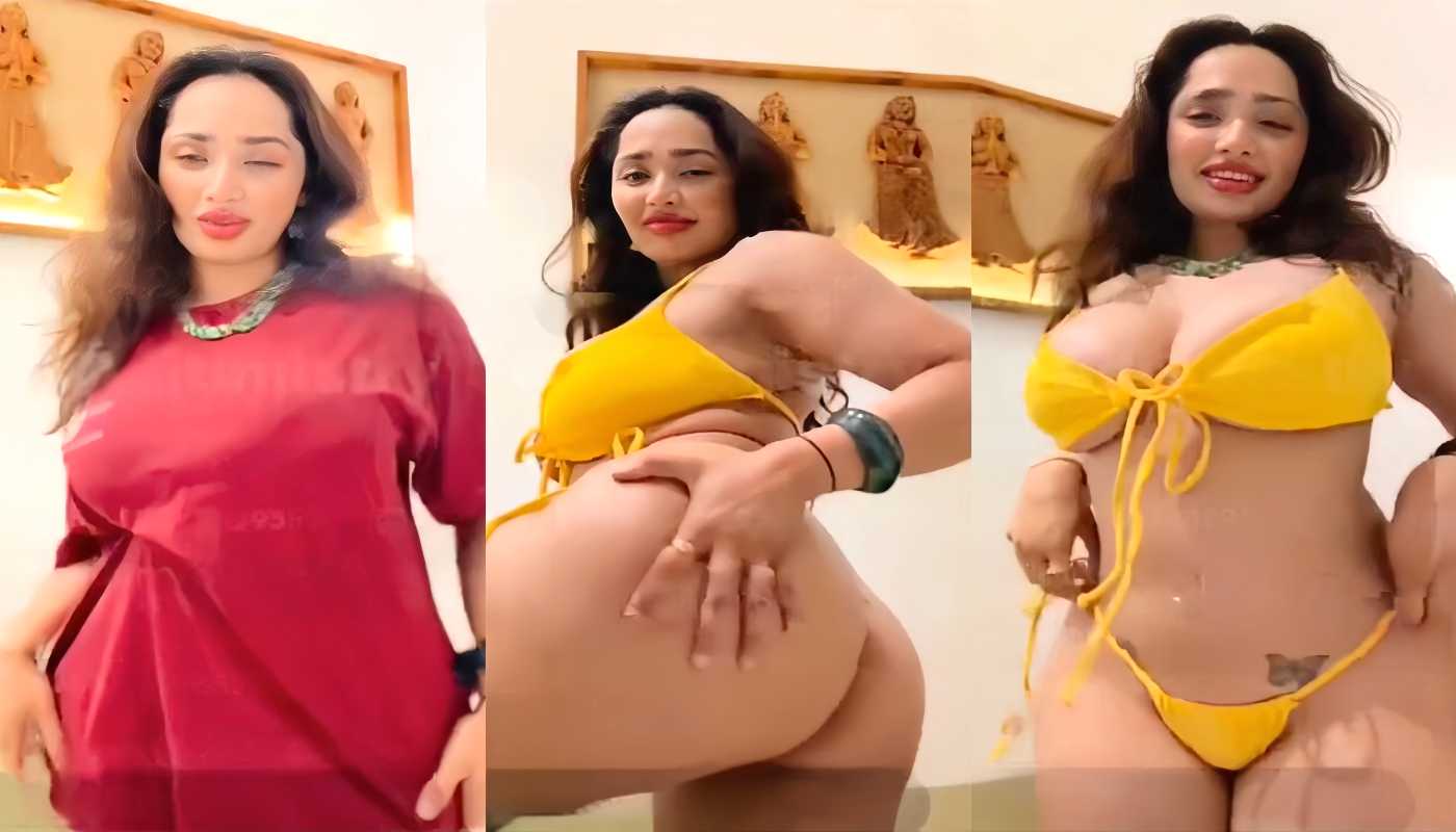 Hot Sexy BBW Model Aditi Mistry Latest Yellow Bikini Sexy Nude Live Part 1