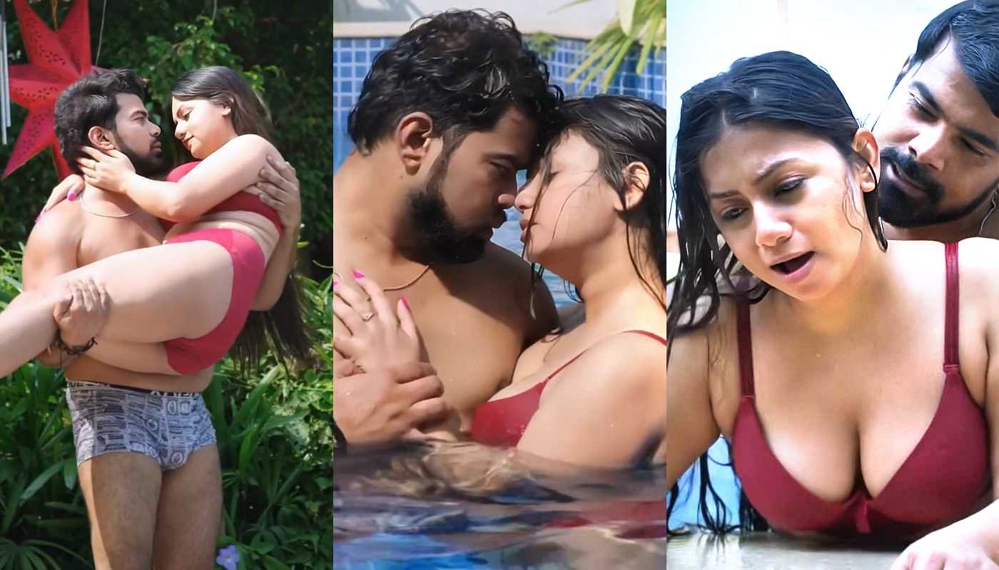 Hot Sexy Actress Priyanka Halder in Pink Bra Hot Pool Sex With lover