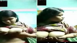 Mallu girlfriend big round boobs show video call